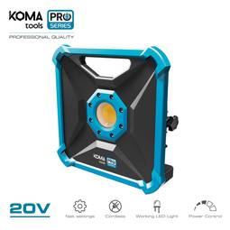 Spot LED 20W avec 1800 lumens KOMA Tools 08755