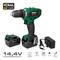 KOMA Tools 08703 14.4V Bateria de Íon de Lítio Furadeira/Chave com 20x24cm