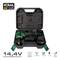 KOMA Tools 08703 14.4V Bateria de Íon de Lítio Furadeira/Chave com 20x24cm