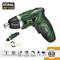 KOMA Tools 08723 Dwustronny wkrętak litowy 3,6 V z 1300 mA i 53 akcesoriami 17,5x14,8cm