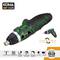 KOMA Tools 08723 Dwustronny wkrętak litowy 3,6 V z 1300 mA i 53 akcesoriami 17,5x14,8cm