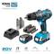 20V Hammer Drill/Driver Kit with 2 2.0A Batteries and 9