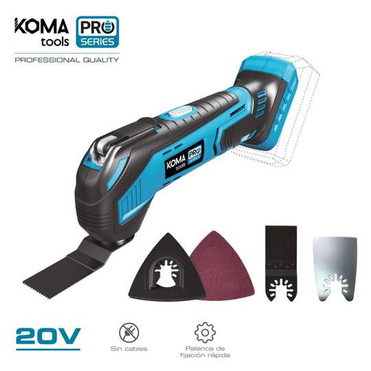 KOMA Tools 08765 20V multifunctioneel gereedschap