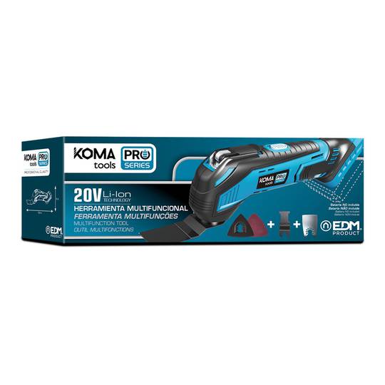 KOMA Tools 08765 20V multifunctioneel gereedschap