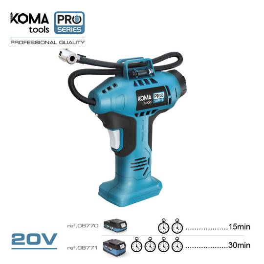 Compresseur d'air 7,5x22x25,5cm KOMA Tools 08782