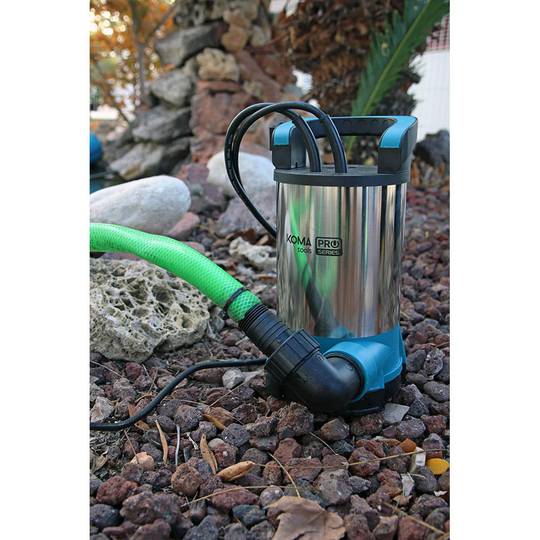 KOMA Tools 08791 Pompa di estrazione dell'acqua pulita 17x30 cm in acciaio inossidabile da 500 W