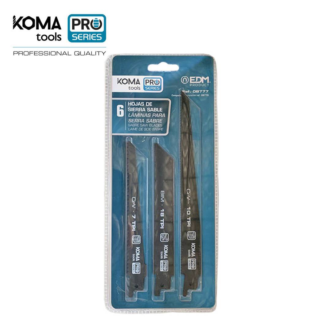 Confezione da 6 lame di ricambio per la serie Pro Battery KOOMA Tools 08776