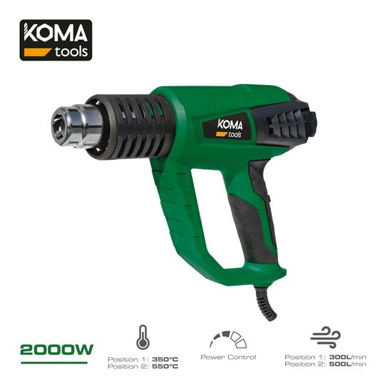 Decapadora eléctrica de 2000 W de 26,5x20,6cm KOMA Tools 08708