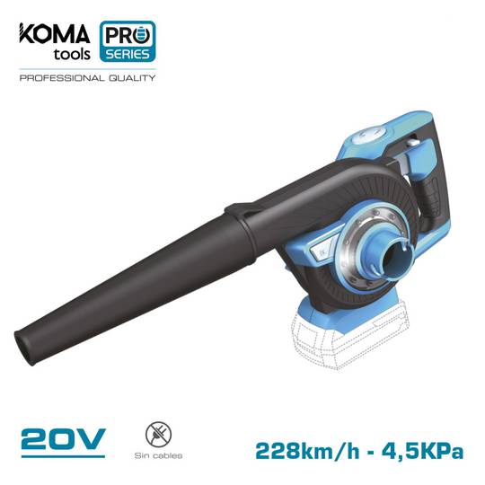 Soprador a Vácuo 20 Volts 97x93cm KOMA Tools 08767
