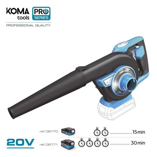 Soprador a Vácuo 20 Volts 97x93cm KOMA Tools 08767