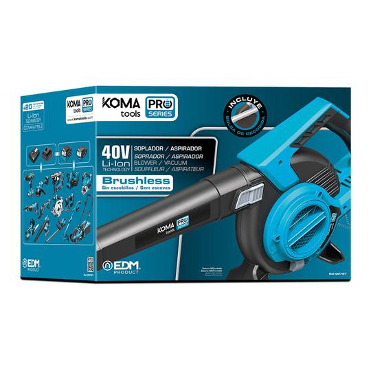 Bufador, aspirador i triturador de 40V (sense bateries ni carregador) KOMA Tools 08787