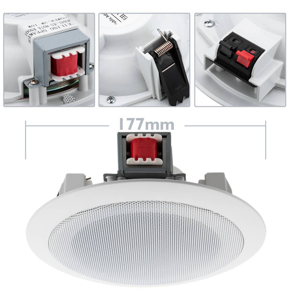 Altavoz de techo redondo de 10W 177 mm 5