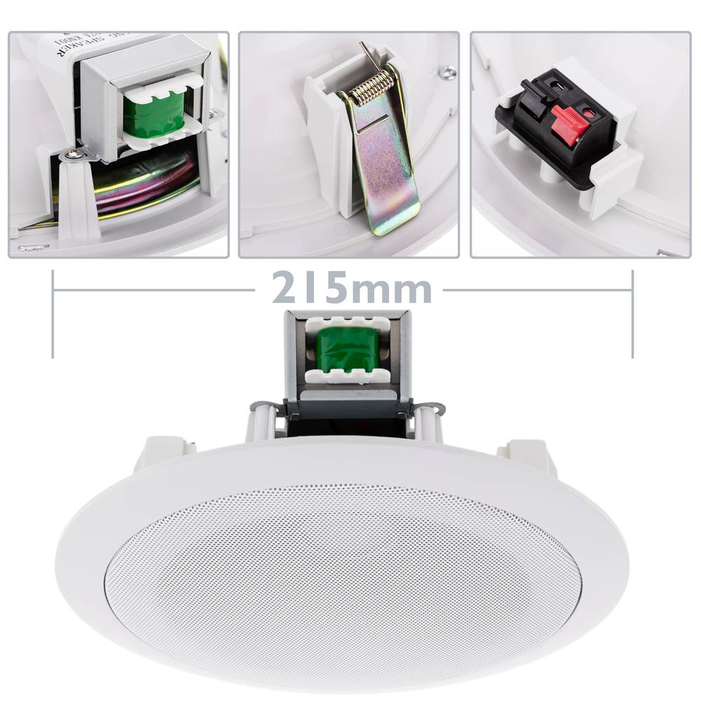 Ronde plafondluidspreker 10W 215mm 6.5 