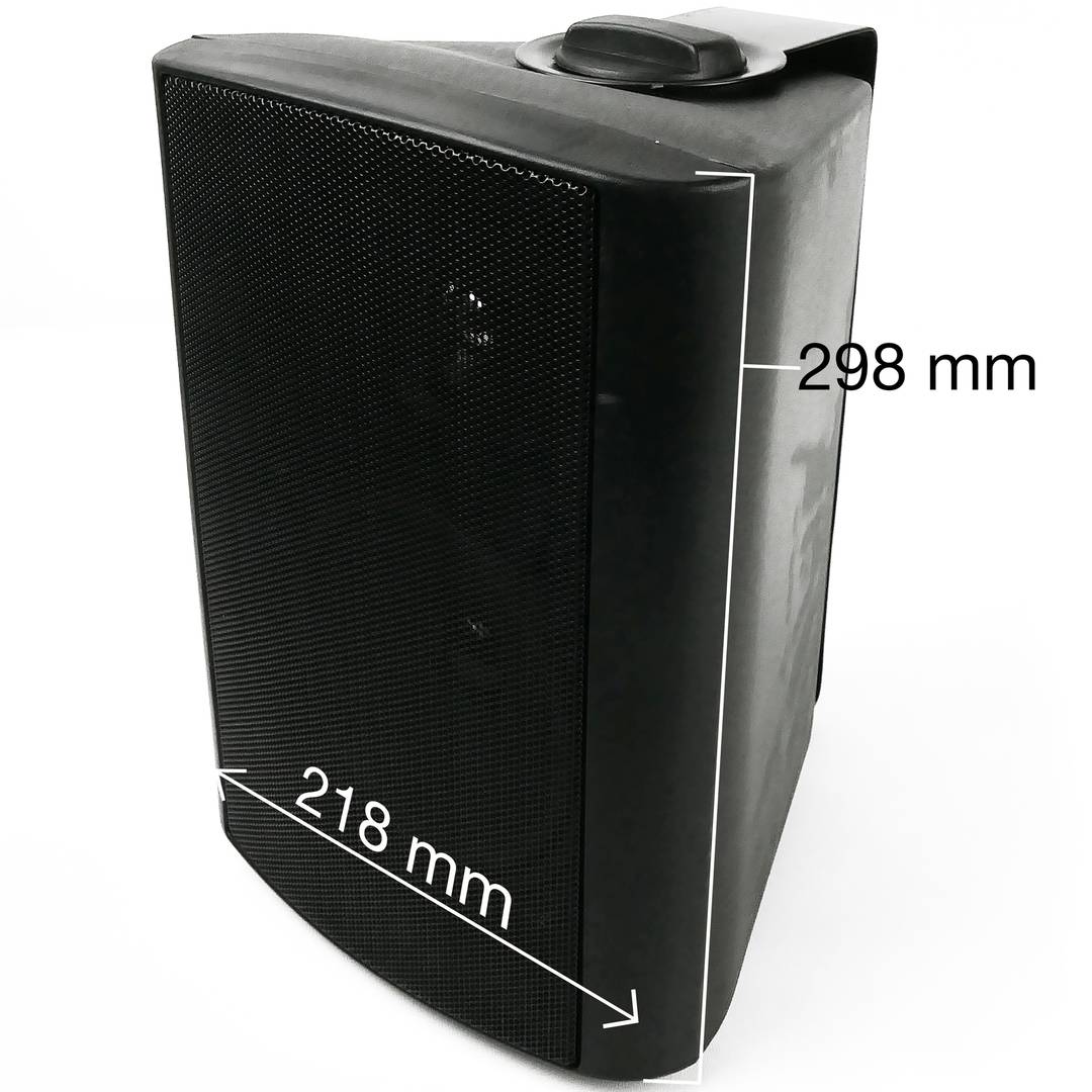 Czarny głośnik ścienny 40W