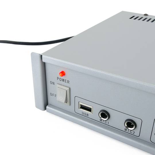 Amplificateur de son Professional 100W 110V 5 zones avec FM MP3 AUX MIC  rack - Cablematic