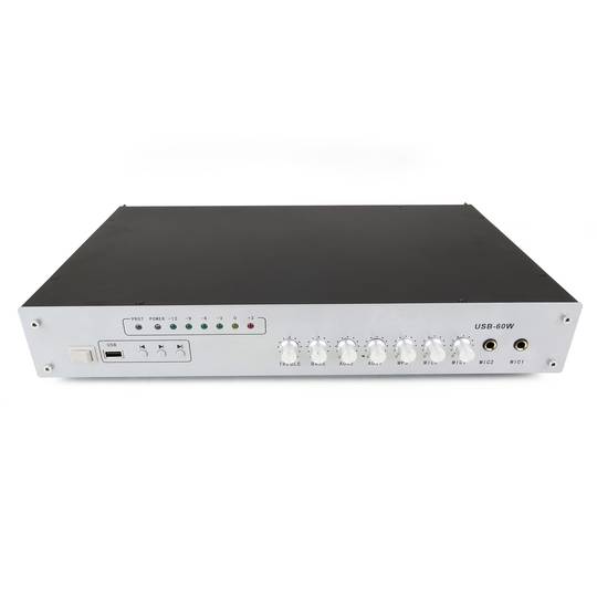 Professionelle Sound-Verstärker 60W 110V 1 Zone mit AUX MIC MP3