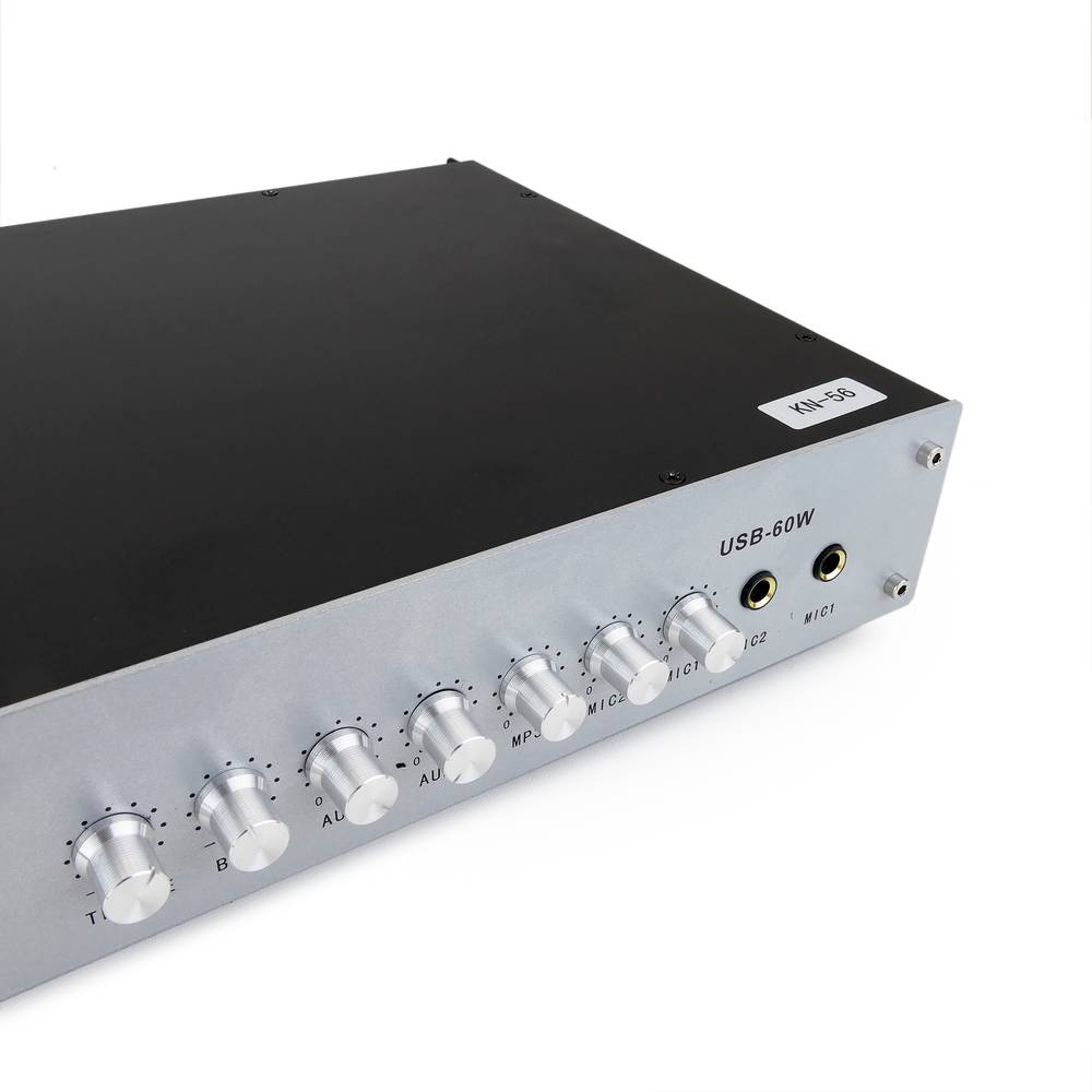 Professional sound amplifier 60W 110V 1 zone with AUX MIC MP3