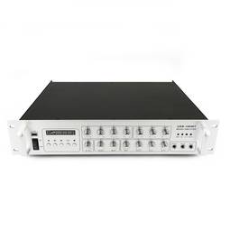 Professional sound amplifier 180W 110V 4 zones with MP3 AUX MIC rack