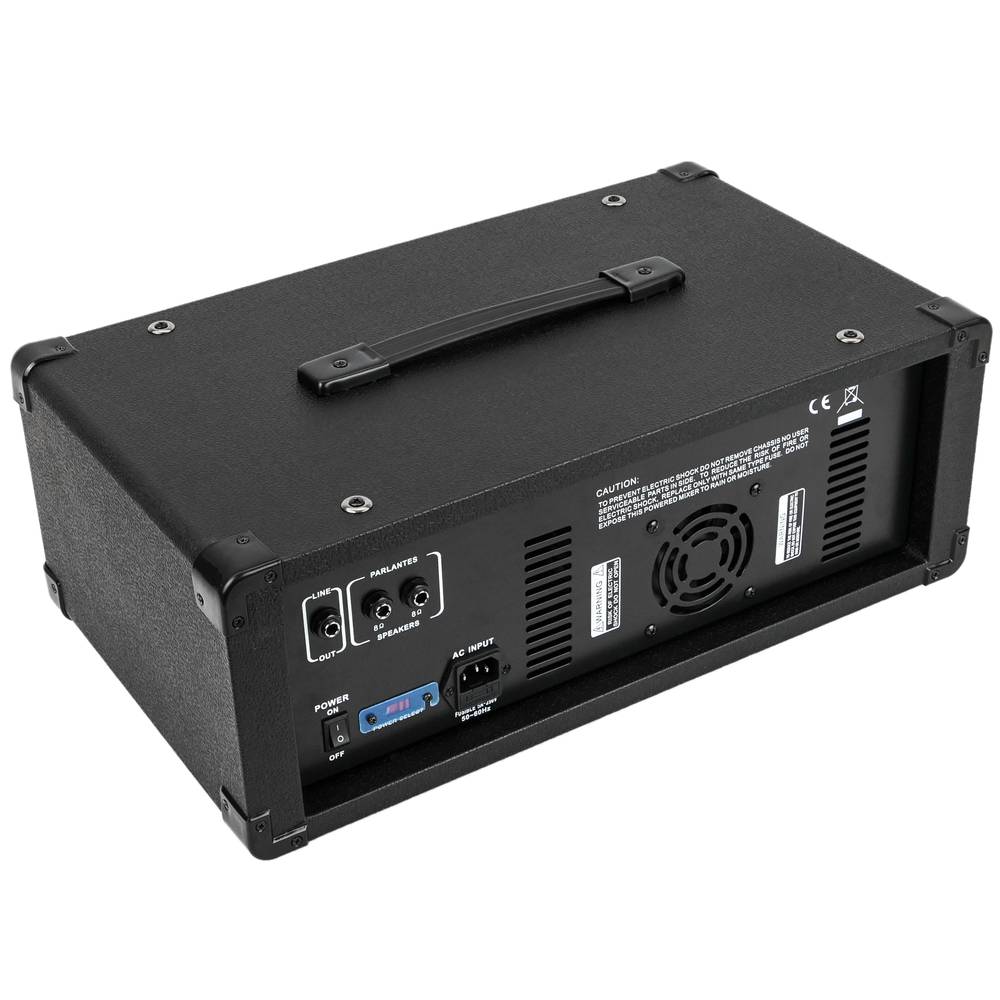 Amplificatore portatile a 8 canali per microfono Bluetooth linea MP3 120W RMS