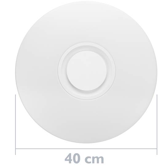 Lâmpada de teto LED RGB 30W Bluetooth com controle remoto IR e alto-falante