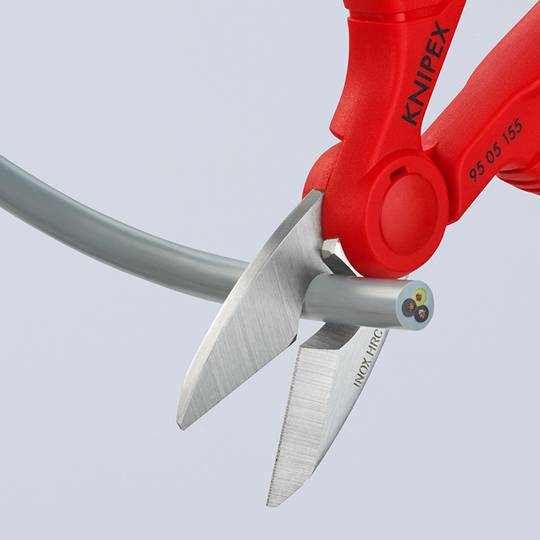 Ciseaux pour électricien 130x32x155mm Knipex 9505155SB
