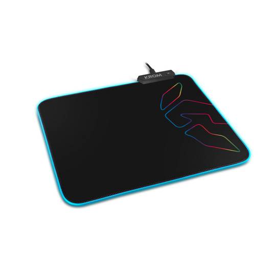 Krom Knout RGB Schwarz Gaming-Mauspad 320 x 270 x 3 mm von Krom NXKROMKNTRGB