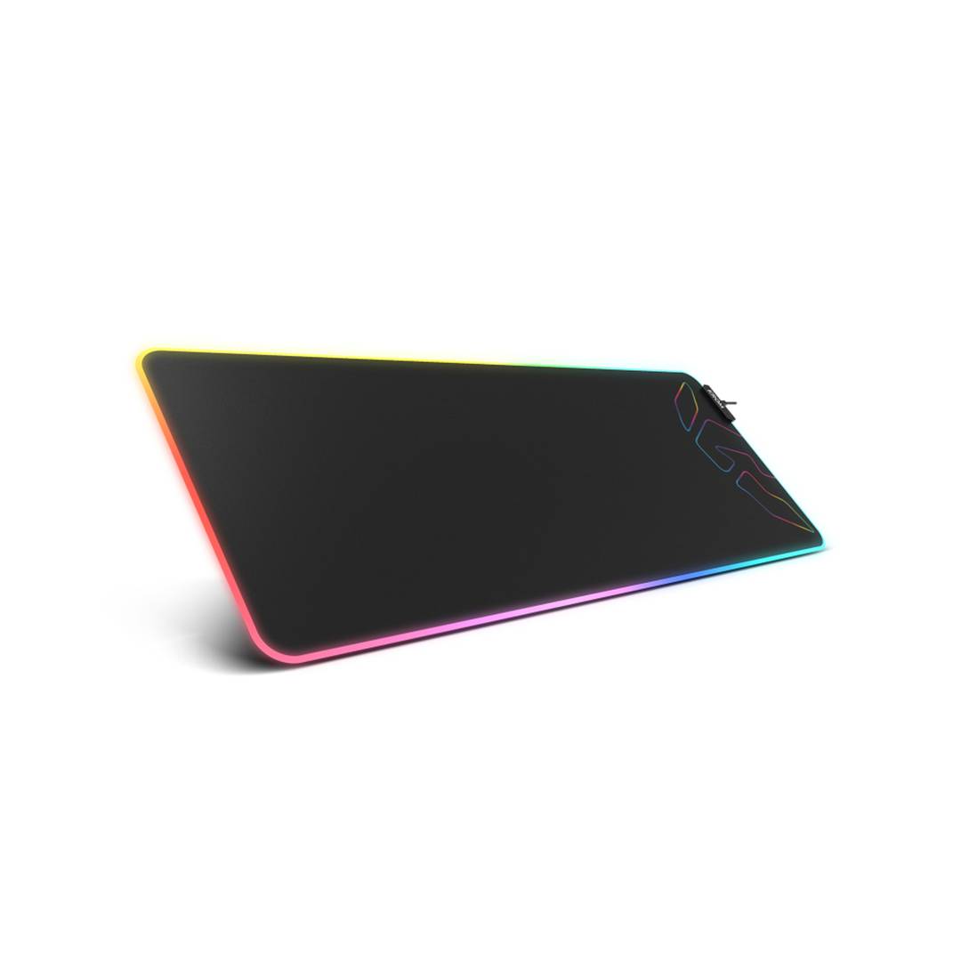 Tappetino per mouse da gioco Krom Knout XL RGB nero 900x350x3mm di Krom NXKROMKNTXLRGB