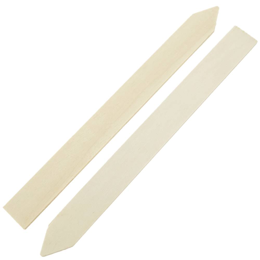 Estaques de fusta de 20cm per etiquetar plantes. Kit de 8 etiquetes i 1 retolador