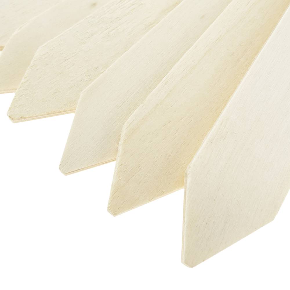 Estaques de fusta de 20cm per etiquetar plantes. Kit de 8 etiquetes i 1 retolador