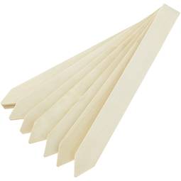 Estacas de madeira de 20 cm para rotular plantas. Kit de 32 rótulos e 4 marcadores