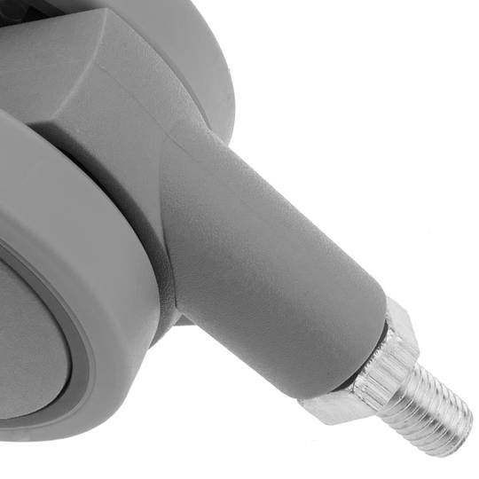 Roulettes pivotantes roue en nylon et polypropylène sans frein 60 mm M10 5 pack