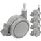 Roda pivotante rodízio de náilon e polipropileno com freio 60 mm M8 5 pack