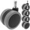 Wheel swivel castor of nylon and PVC without brake 65 mm M11 5 pack
