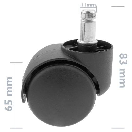 Roda pivotant de niló sense fre 50 mm M11 5 pack