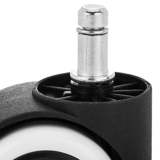 Roda pivotante rodízio de náilon e PVC branco sem freio 50 mm M11 5 pack