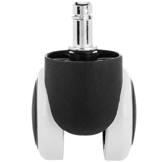 Roda pivotante rodízio de náilon e PVC branco sem freio 50 mm M11 5 pack