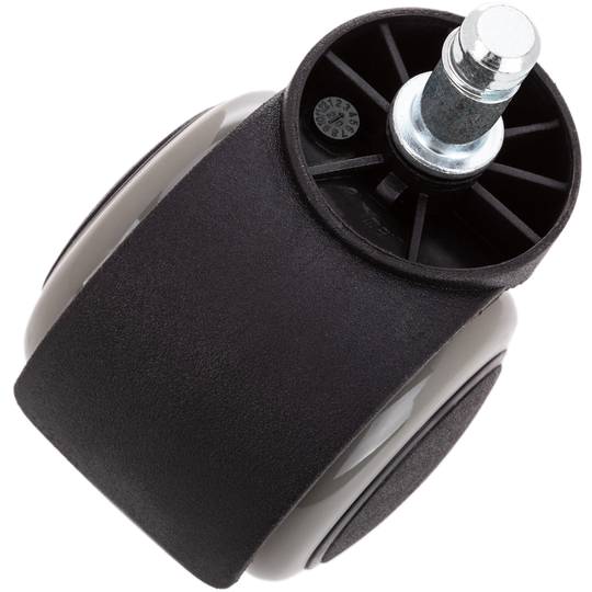 Roda pivotante rodízio de náilon e PVC cinzento sem freio 50 mm M10 5 pack