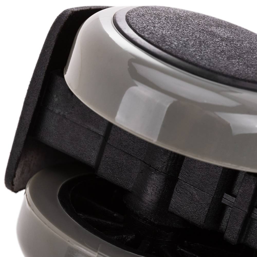 Roda pivotante rodízio de náilon e PVC cinzento sem freio 50 mm M10 5 pack