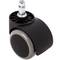 Roda pivotante rodízio de náilon e PVC cinzento sem freio 50 mm M10 5 pack
