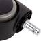 Roda pivotante rodízio de náilon e PVC cinzento sem freio 50 mm M10 5 pack