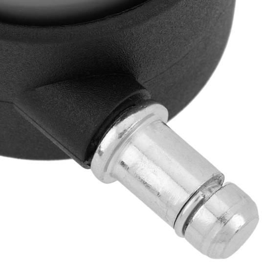 Rodízios giratórios de nylon e PVC com haste de fixação do anel de freio 50mm M11 5 unidades