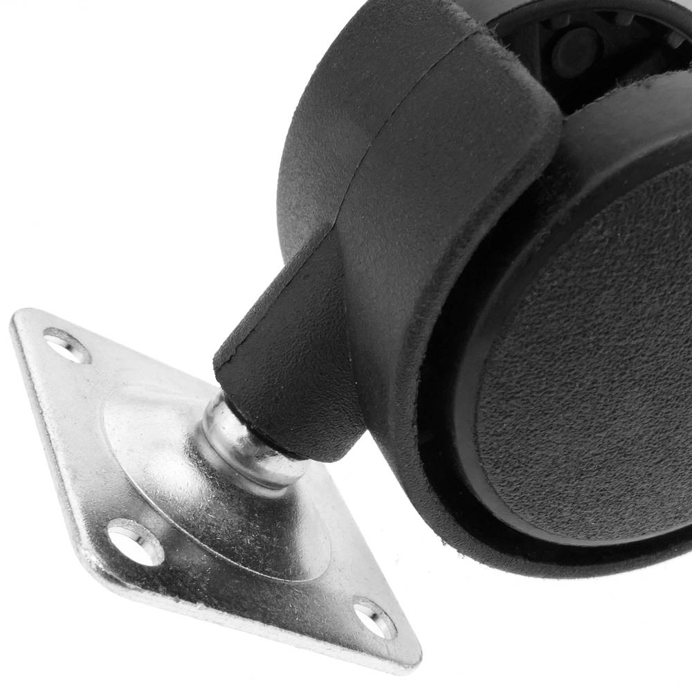 Zwenkwielen nylon wiel met rem 40 mm 35x35 mm 4-pack