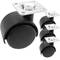 Wheel swivel castor of nylon without brake 40 mm 38x38 mm 4 pack