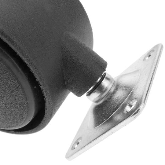 Wheel swivel castor of nylon without brake 40 mm 38x38 mm 4 pack
