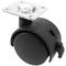 Roda pivotante rodízio de náilon com freio 40 mm 38x38 mm 4 pack