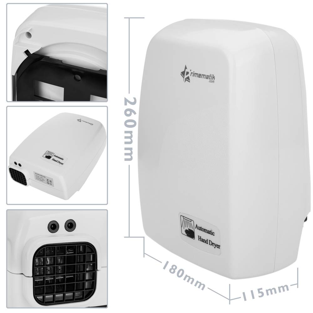 Secador de manos eléctrico de pared 1000W