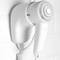 Secador de cabelo de hotel com suporte de parede 1300W 90x155x200 mm