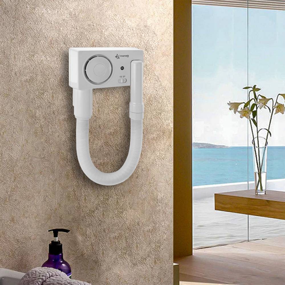 Hair dryer with wall bracket and hose for hotel and home bathroom 900W