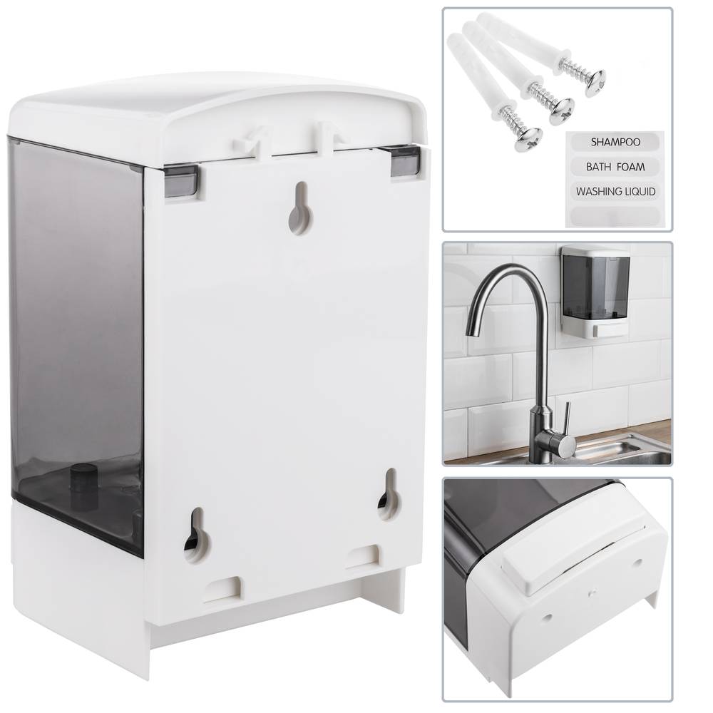 Dispensador de jabón de ducha para pared PrimeMatik 3 x deposito
