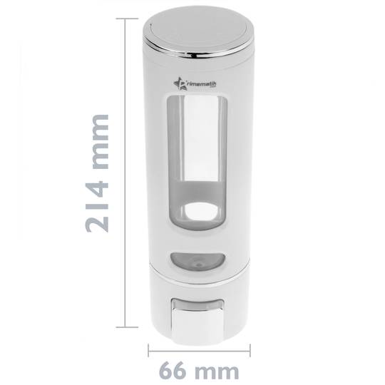 Soap dispenser for bathroom wall with refillable tank